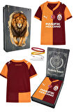  Galatasaray Orijinal Lisanslı 2025/26 Parçalı Taraftar Çocuk Forma + Bileklik Set Hediyelik Kutu