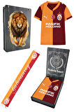 Galatasaray Orijinal Lisanslı 2025/26 Sarı Kırmızı Taraftar Çocuk Forma + Şal Kaşkol Set 