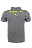 Fenerbahçe Orijinal Lisanslı 2024/25 A Takım Polo Yaka Gri T-Shirt Hediyelik Ahşap Kutulu