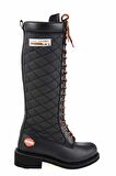 Black Hakiki Deri Kadın Bot & Bootie HD0777022303