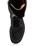 Black Hakiki Deri Kadın Bot & Bootie HD0777022303