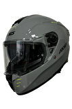 HAWK SV EVO SOLID A12 GLOSS GRAY MOTOSİKLET KASKI S
