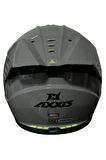HAWK SV EVO SOLID A12 GLOSS GRAY MOTOSİKLET KASKI S