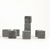 Buz Taşı Seti 2x2 cm  Koyu Gri
