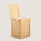 Bambu Çamaşır Sepeti 58x40 cm Natural