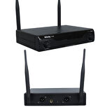 König K-700 E-E Profesyonel 663-694Mhz 2 El 2 Kanal Uhf 2X50 Kablosuz Telsiz Mikrofon