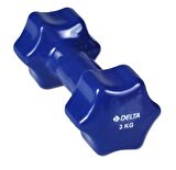  Delta Vınyl Deluxe Pvc Kaplama Demir Dambıl 3 Kg