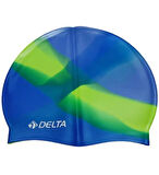 Delta Silikon Gökkuşağı Bone Lacivert-Yeşil-Sarı