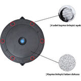 Delta Uluslararası Standart Ebatlarda 62 Cm Çap Bosu Ball Bosu Topu Pilates Denge Aleti (Pompalı)