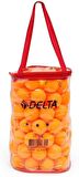 Delta Çantalı 100 adet Masa Tenisi Topu Turuncu