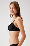 Pierre Cardin Kadın Balenli Desteksiz Sütyen 6000 - Siyah