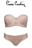 Pierre Cardin Kadın Pansy Balenli Destekli Straplez Sütyen Takım 4581 - Fuşya
