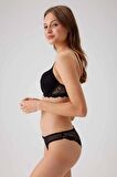 Kadın Siyah 4740 Balenli Soft Push Up Sütyen Takim