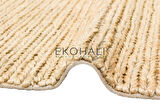 Choti Koleksiyonu Jüt ile üretilen el dokuma sisal kilim Krem