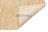 Choti Koleksiyonu Jüt ile üretilen el dokuma sisal kilim Krem
