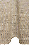 Doha Koleksiyonu Kara Tezgahlarda Jüt ve Polyester İplerle Dokunan Çift Taraflı Kullanıma Uygun Modern Kilim Bej