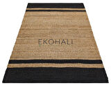 Echo Koleksiyonu Jüt ile üretilen el dokuma sisal kilim Natural ECH07