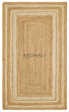 Echo Koleksiyonu Jüt ile üretilen el dokuma sisal kilim Natural ECH10