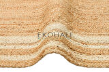 Echo Koleksiyonu Jüt ile üretilen el dokuma sisal kilim Natural ECH10