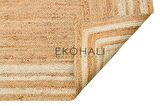 Echo Koleksiyonu Jüt ile üretilen el dokuma sisal kilim Natural ECH10