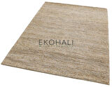 Fine Koleksiyonu Jüt ile üretilen el dokuma sisal kilim Dark Natural