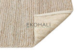 Fine Koleksiyonu Jüt ile üretilen el dokuma sisal kilim Dark Natural