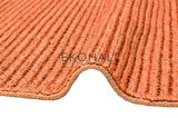 Fine Koleksiyonu Jüt ile üretilen el dokuma sisal kilim Rust Natural