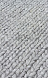 Jade Koleksiyonu Yün ile üretilen örme el halısı Basketweave Grey