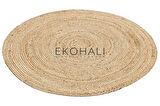 Juno Koleksiyonu Jüt ile üretilen el dokuma sisal kilim ECH 01R Natural