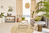 Juno Koleksiyonu Jüt ile üretilen el dokuma sisal kilim ECH 01E Natural