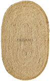 Juno Koleksiyonu Jüt ile üretilen el dokuma sisal kilim ECH 01E Natural