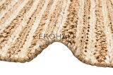 Netra Koleksiyonu Jüt ile üretilen el dokuma sisal kilim 1152 Natural XW