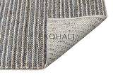 Netra Koleksiyonu Jüt ile üretilen el dokuma sisal kilim C-1512 Navy Multy XW