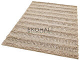 Netra Koleksiyonu Jüt ile üretilen el dokuma sisal kilim S-1410 Silver XW
