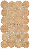 Solo Koleksiyonu Jüt ile üretilen el dokuma sisal kilim CA-104 Natural XW