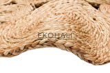 Solo Koleksiyonu Jüt ile üretilen el dokuma sisal kilim CA-104 Natural XW