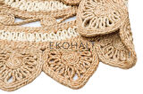 Solo Koleksiyonu Jüt ile üretilen el dokuma sisal kilim CA-105 Natural White XW