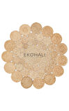 Solo Koleksiyonu Jüt ile üretilen el dokuma sisal kilim CA-111 Natural XW