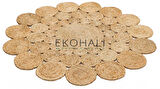 Solo Koleksiyonu Jüt ile üretilen el dokuma sisal kilim CA-111 Natural XW