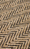Ventura Koleksiyonu Örgülü Naturel Dekoratif Halı VNT 02 Natural Black