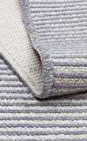Ada Koleksiyonu Yumuşak Dokulu Kaymaz Tabanlı Dokuma Kilim ADA Plain Gri