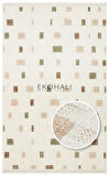 Joy Koleksiyonu Yumuşak Dokulu Tozsuz Halı JOY 02 Green Beige