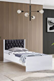 White Genç Odası - 3 Kapılı Dolap, Karyola, Komodin