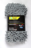 Spark 2316 Peluş Oto Kurulama Bezi & Spark 7040 Yıkama Süngeri & Polikur 3224 Güderi Bez (3'lü SET)