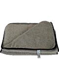 Spark 2315 Mikrofiber Gri Uber Çift Yüz Ultra Lüks Oto Kurulama Ve Temizlik Bezi 40x60 cm. (1 Adet)