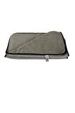 Ponitex (1 Adet) Spark 2315 Mikrofiber Gri Uber Çift Yüz Ultra Lüks Oto Kurulama Ve Temizlik Bezi 40x60 cm.