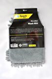 Spark 7050 Mikrofiber Şönil Oto Temizlik ve Kurulama Eldiveni 16x24 cm.  GRİ  ( 2 ADET )