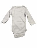 Rany Baby Body Uzun Kol Rap. İnterlok Beyaz