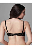 Kadın Siyah Tül Toparlayıcı Sütyen