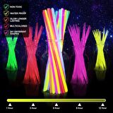 Glow Stick Fosforlu Kırılan Çubuk (50 Adet) Sınırsız Eğlence